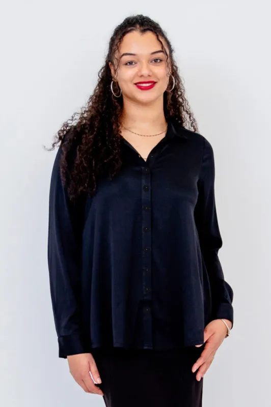 Sylvie Blouse, Black sold by Blue Sky