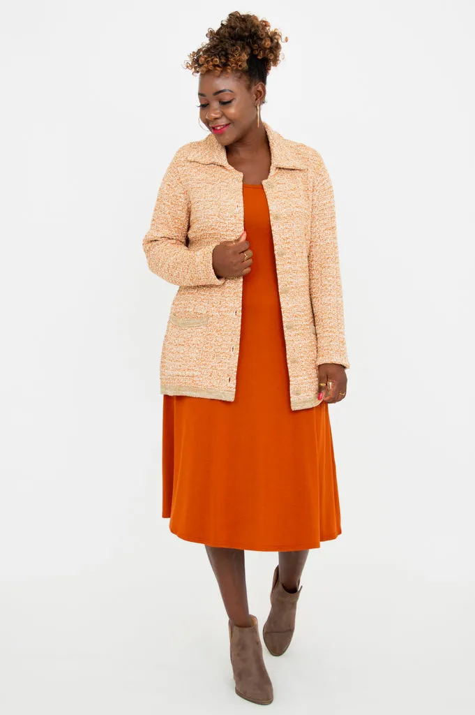 Chanel Cardigan, Chai Spice, Cotton sold by Blue Sky product image thumbnail 3