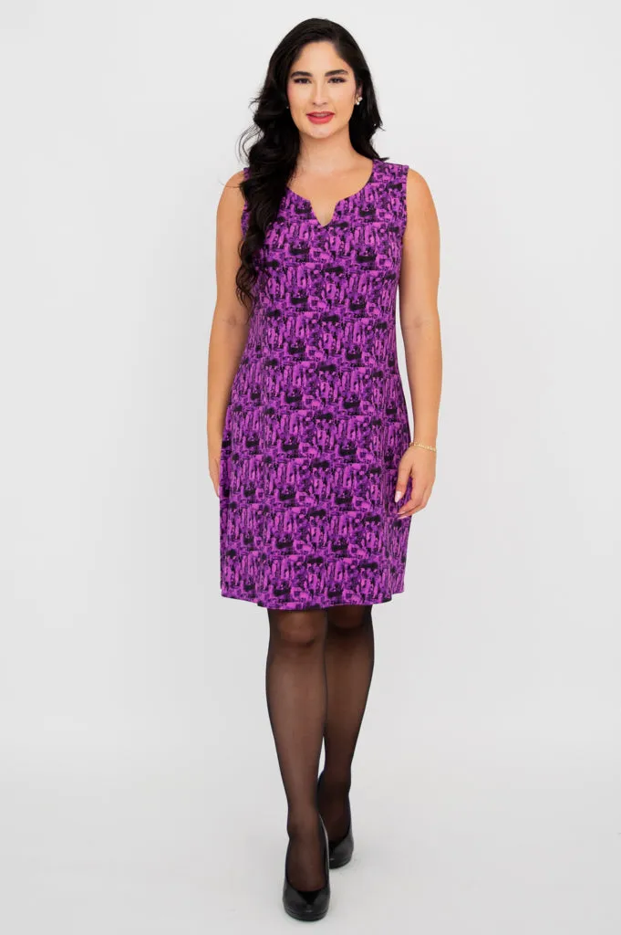 Maggie Sleeveless Dress, Stoneflower, Bamboo sold by Blue Sky