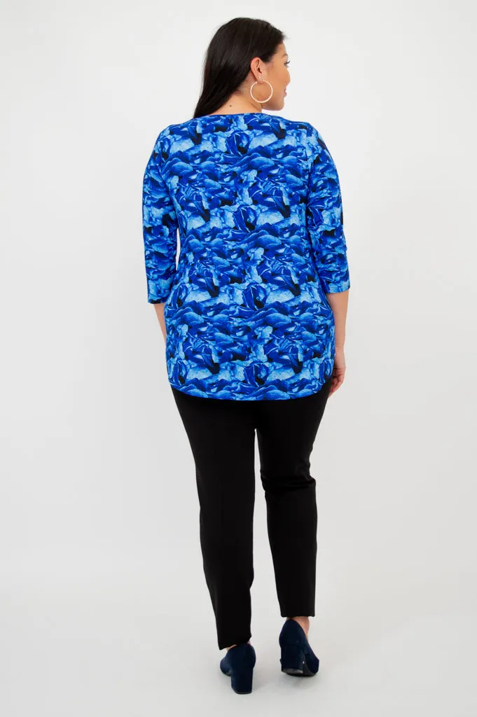 Jazz 3/4 Top, Blue Rose, Bamboo sold by Blue Sky product image thumbnail 4