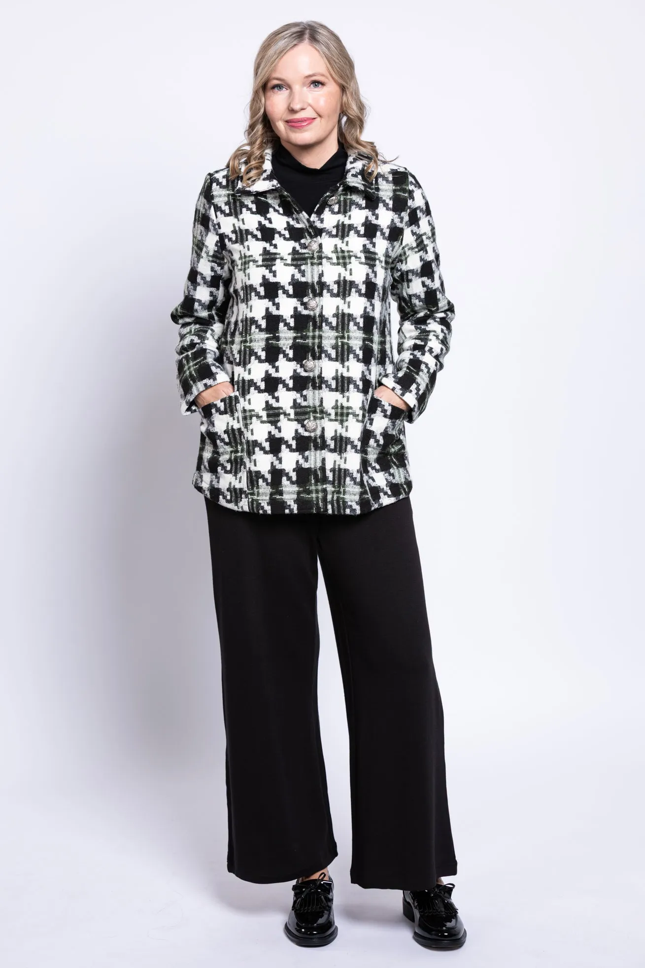 Cherie Coat, Houndstooth sold by Blue Sky
