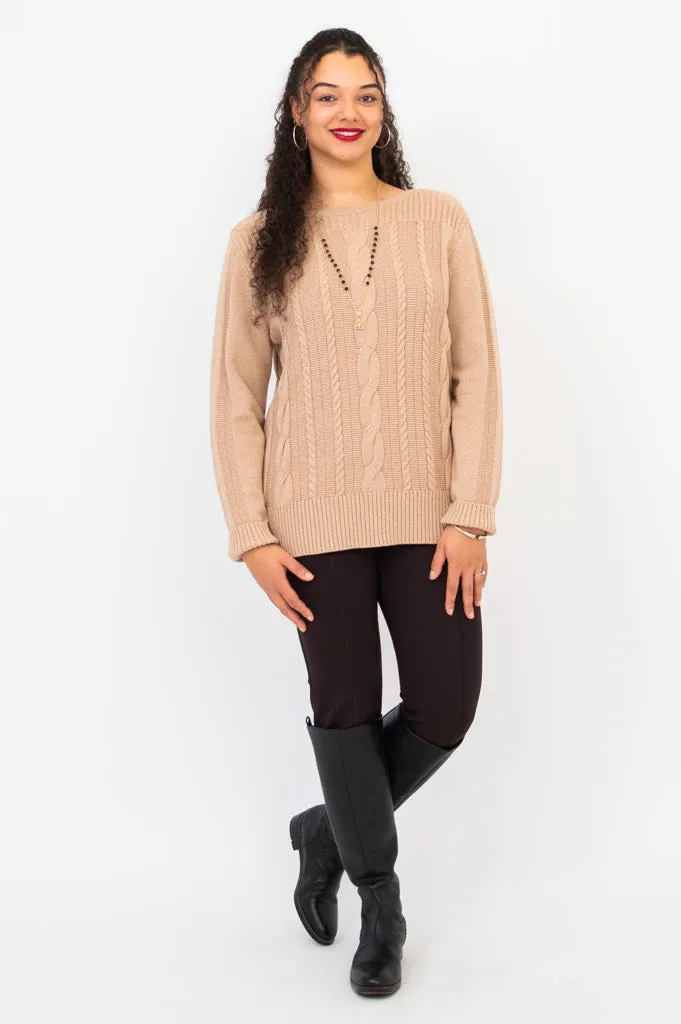 Cora Sweater, Latte, Cotton - Final Sale sold by Blue Sky product image thumbnail 4