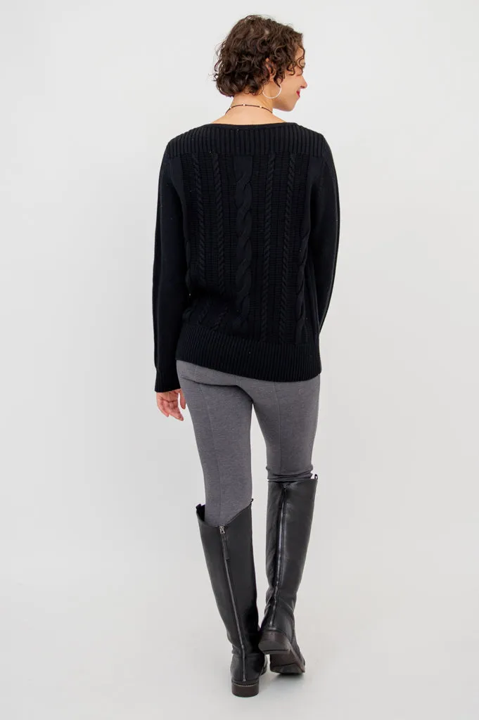 Cora Sweater, Black, Cotton - Final sale sold by Blue Sky product image thumbnail 5