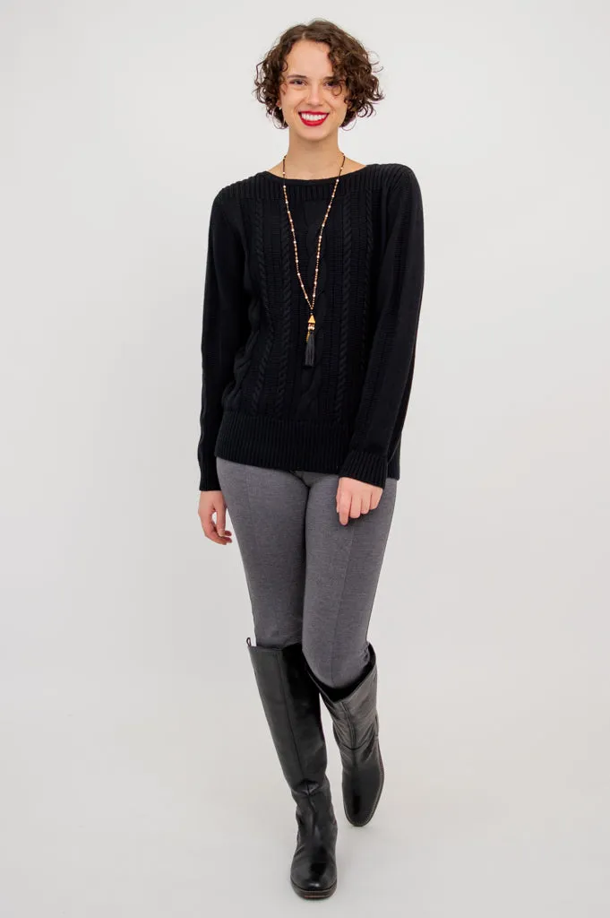Cora Sweater, Black, Cotton - Final sale sold by Blue Sky product image thumbnail 3