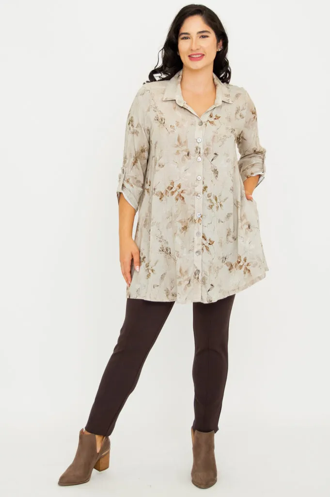 Celine Blouse, Castle, Linen Bamboo- Final Sale sold by Blue Sky product image thumbnail 4