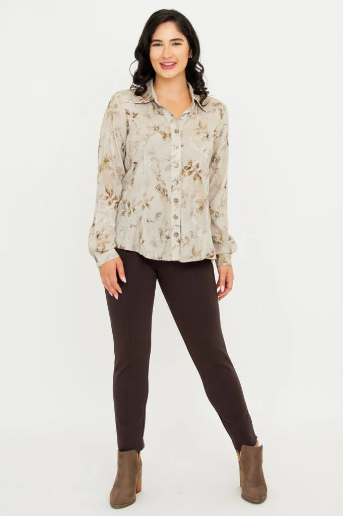 Linzy Blouse, Castle, Linen Bamboo sold by Blue Sky product image thumbnail 5
