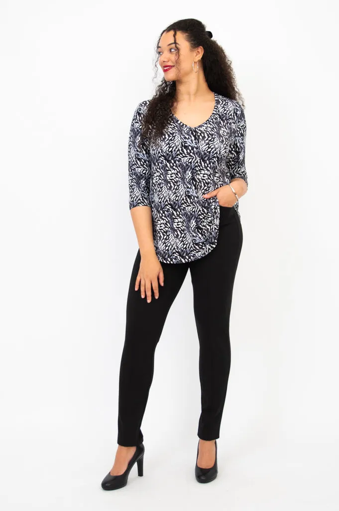 Jackie 3/4 Top, Film Noir, Bamboo sold by Blue Sky product image thumbnail 2