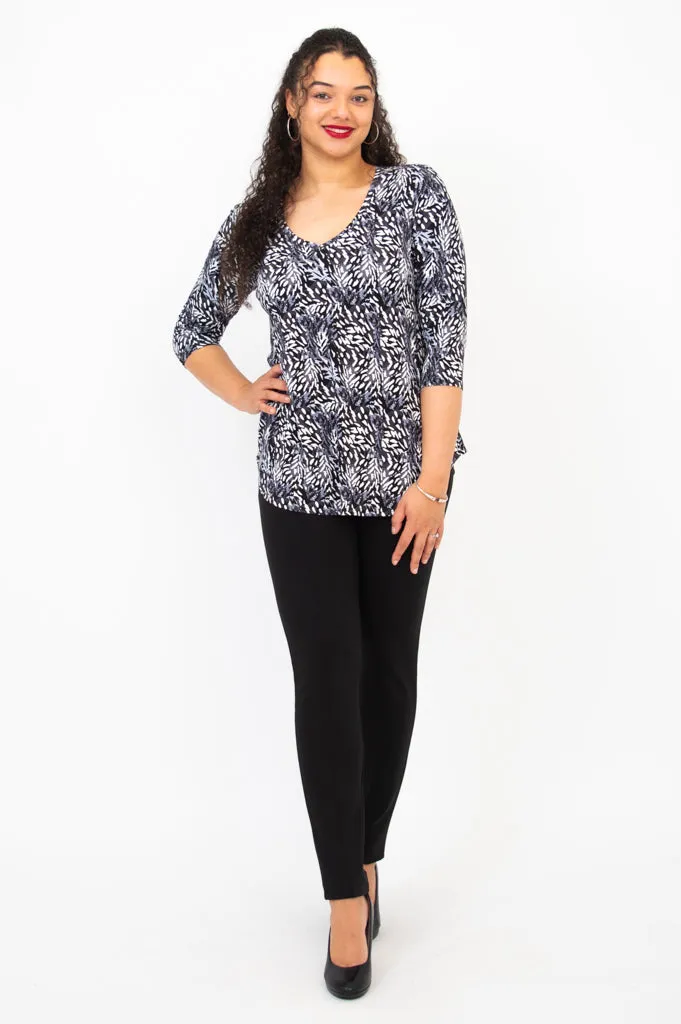 Jackie 3/4 Top, Film Noir, Bamboo sold by Blue Sky product image thumbnail 3