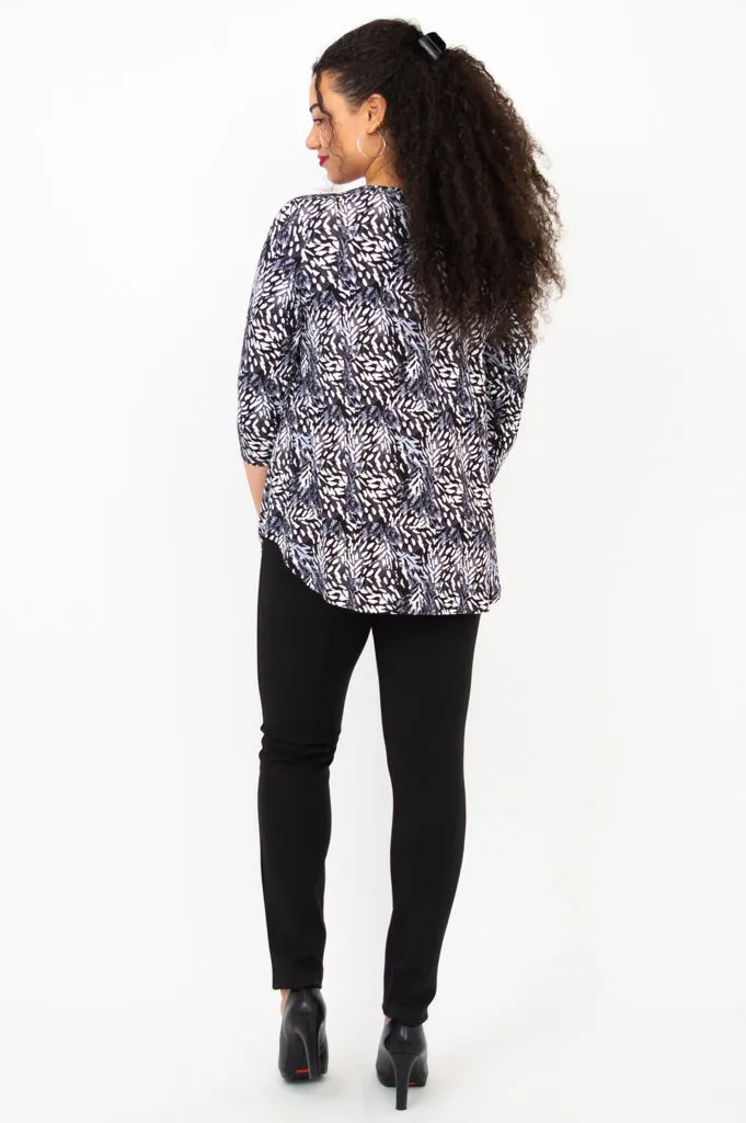 Jackie 3/4 Top, Film Noir, Bamboo sold by Blue Sky product image thumbnail 4