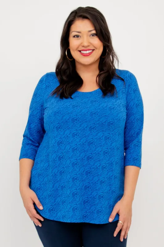 Jazz 3/4 Top, Cosmic, Bamboo sold by Blue Sky