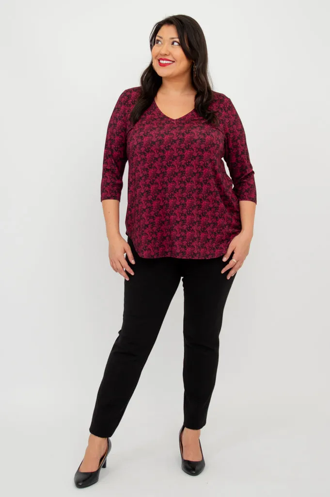 Jackie 3/4 Top, Bazar, Bamboo sold by Blue Sky product image thumbnail 3