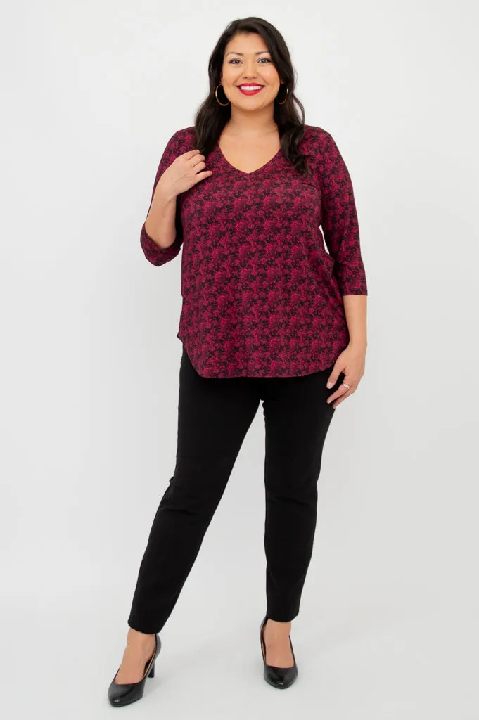 Jackie 3/4 Top, Bazar, Bamboo sold by Blue Sky product image thumbnail 2