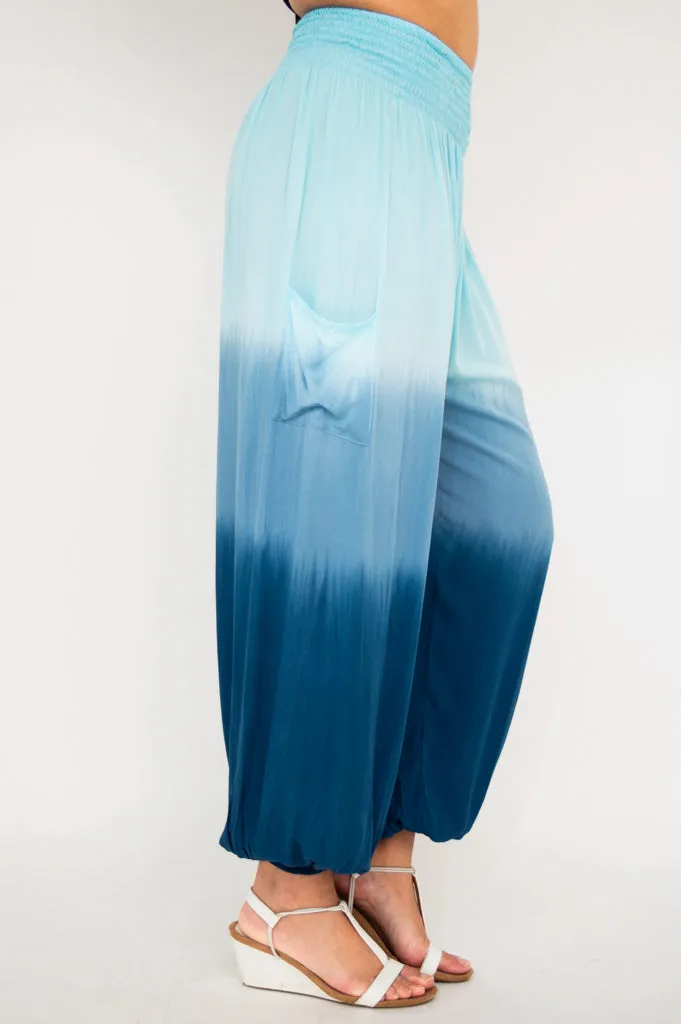 Embra Pant, Turquoise Dip-Dye sold by Blue Sky product image thumbnail 5