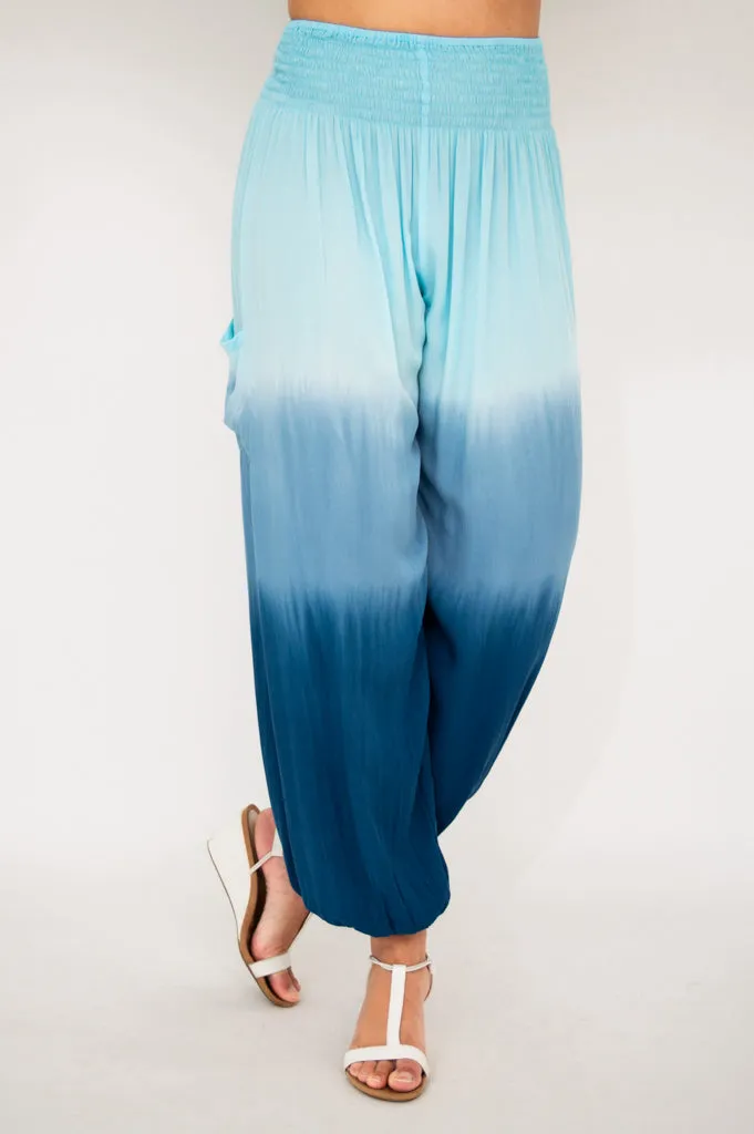 Embra Pant, Turquoise Dip-Dye sold by Blue Sky product image thumbnail 3