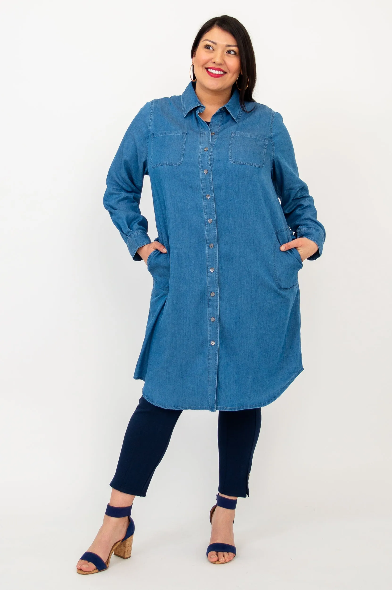 Anka Duster, Lightweight Tencel Denim sold by Blue Sky product image thumbnail 3