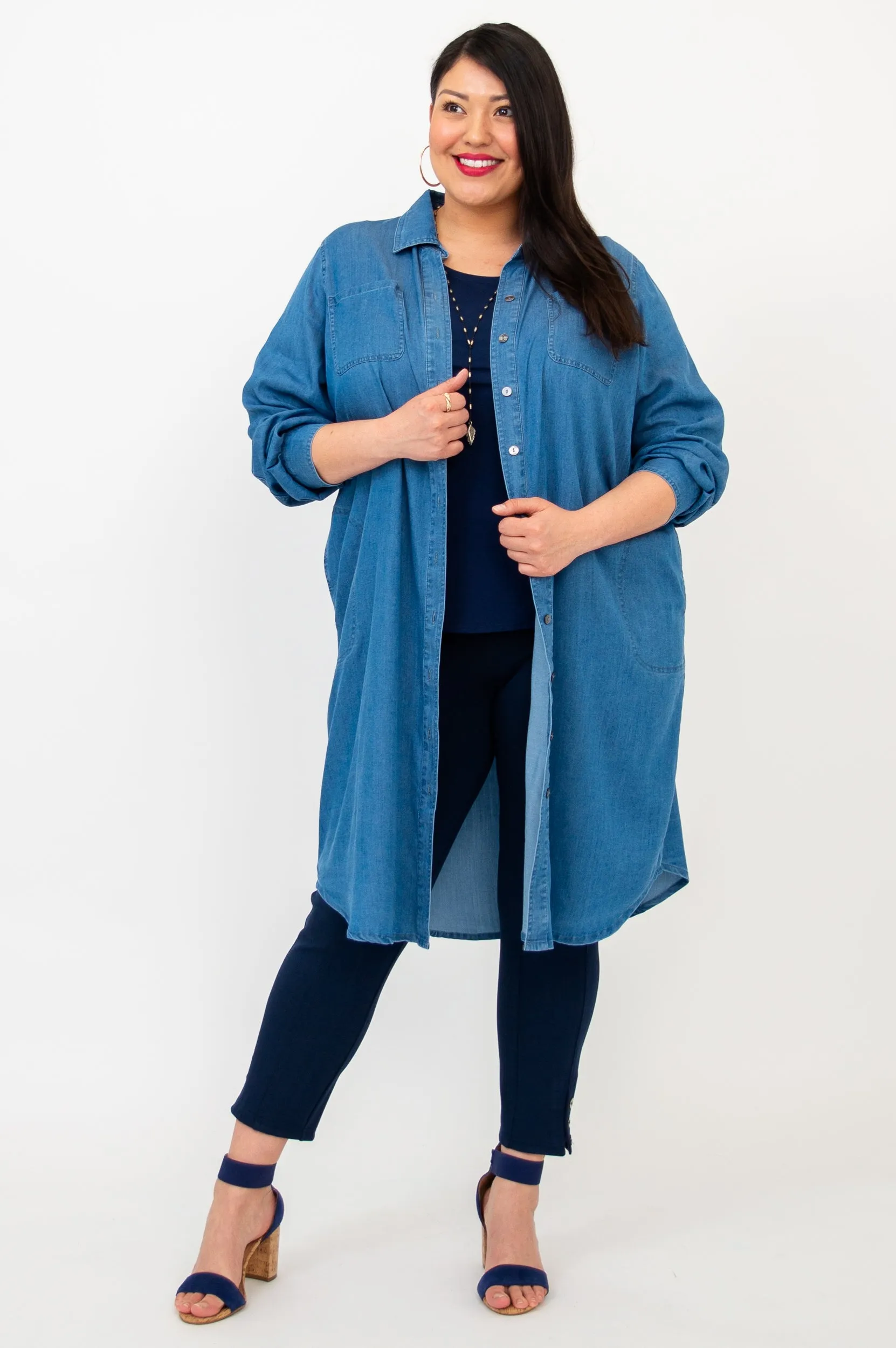 Anka Duster, Lightweight Tencel Denim sold by Blue Sky product image thumbnail 2