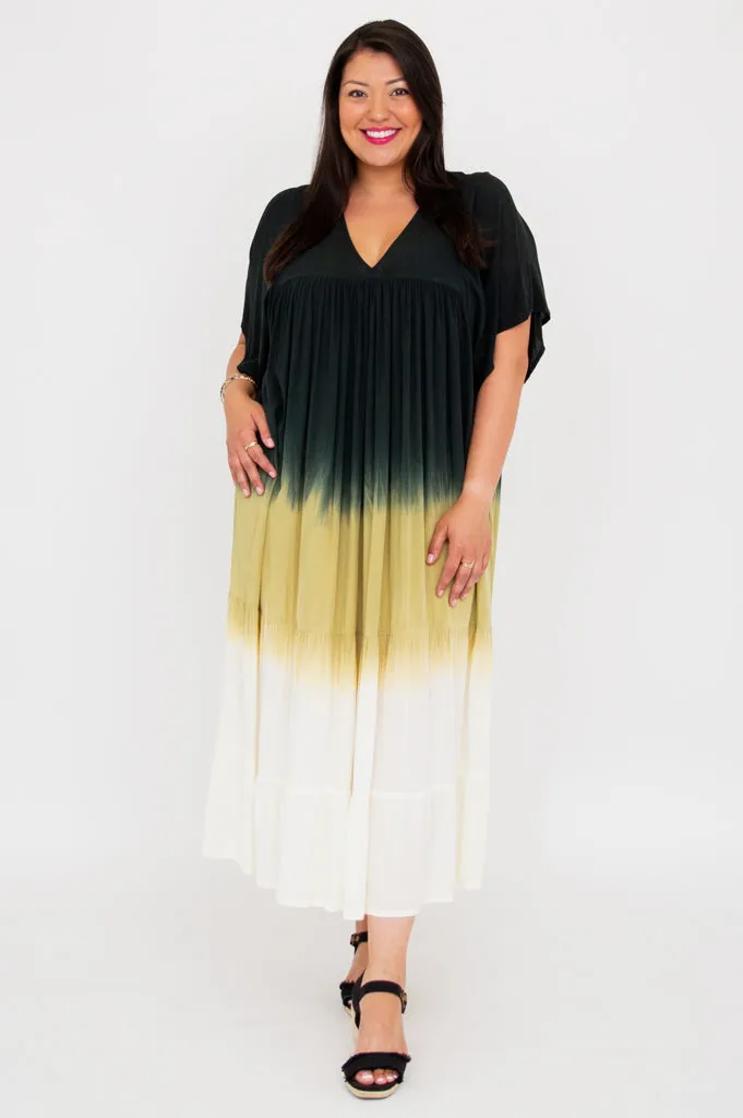 Empress Dress, Black Dip-Dye sold by Blue Sky product image thumbnail 5