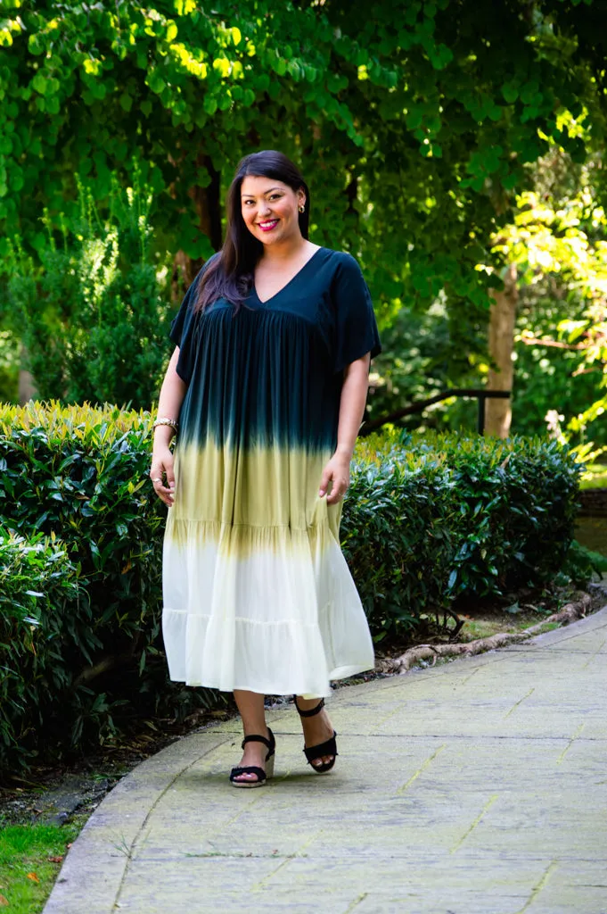 Empress Dress, Black Dip-Dye sold by Blue Sky product image thumbnail 2