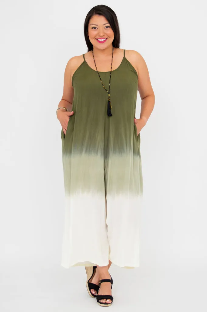 Ender Jumpsuit, Green Dip-Dye sold by Blue Sky product image thumbnail 5