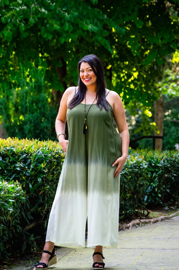 Ender Jumpsuit, Green Dip-Dye sold by Blue Sky product image thumbnail 2