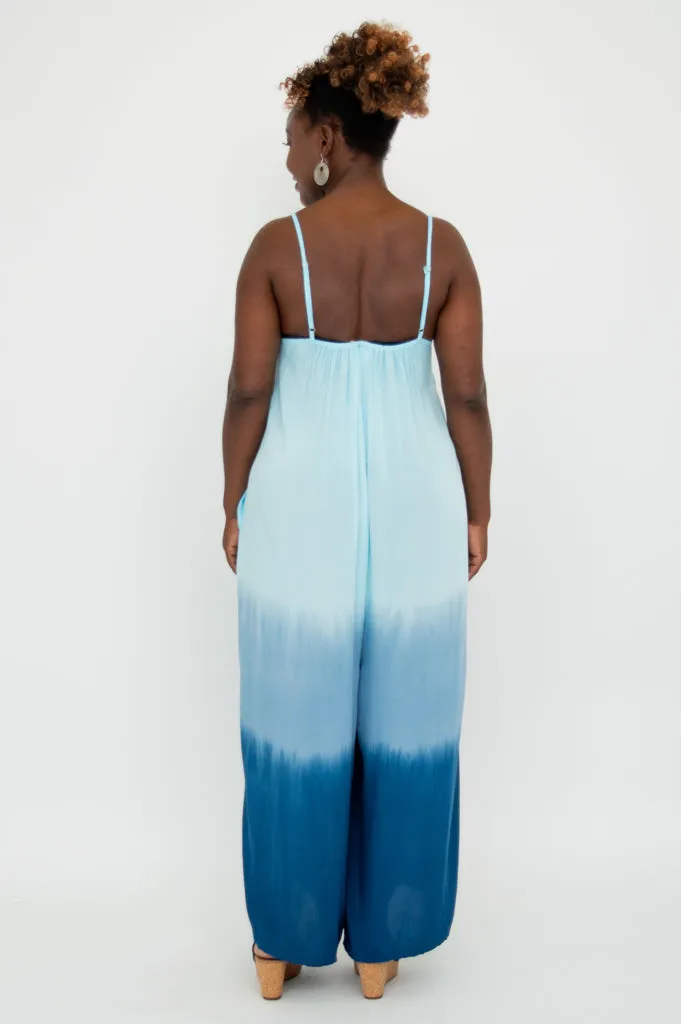 Ender Jumpsuit, Turquoise Dip-Dye sold by Blue Sky product image thumbnail 5