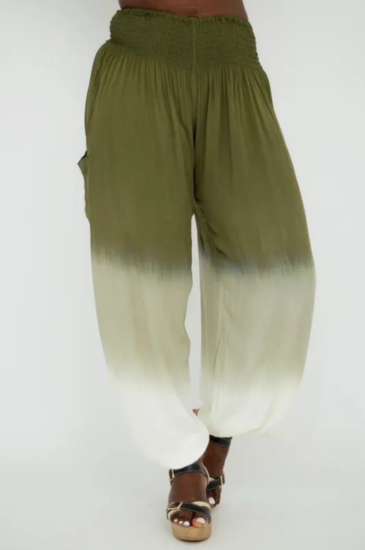 Embra Pant, Green Dip-Dye sold by Blue Sky