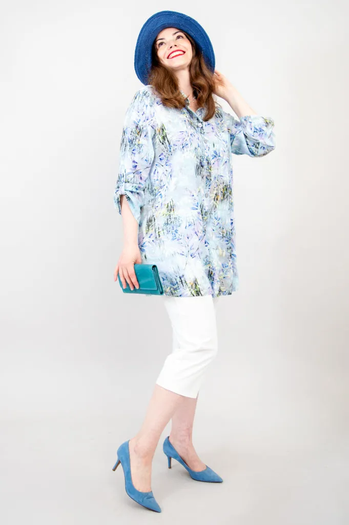 Serene Tunic, Blue Zest, Linen Bamboo sold by Blue Sky product image thumbnail 3