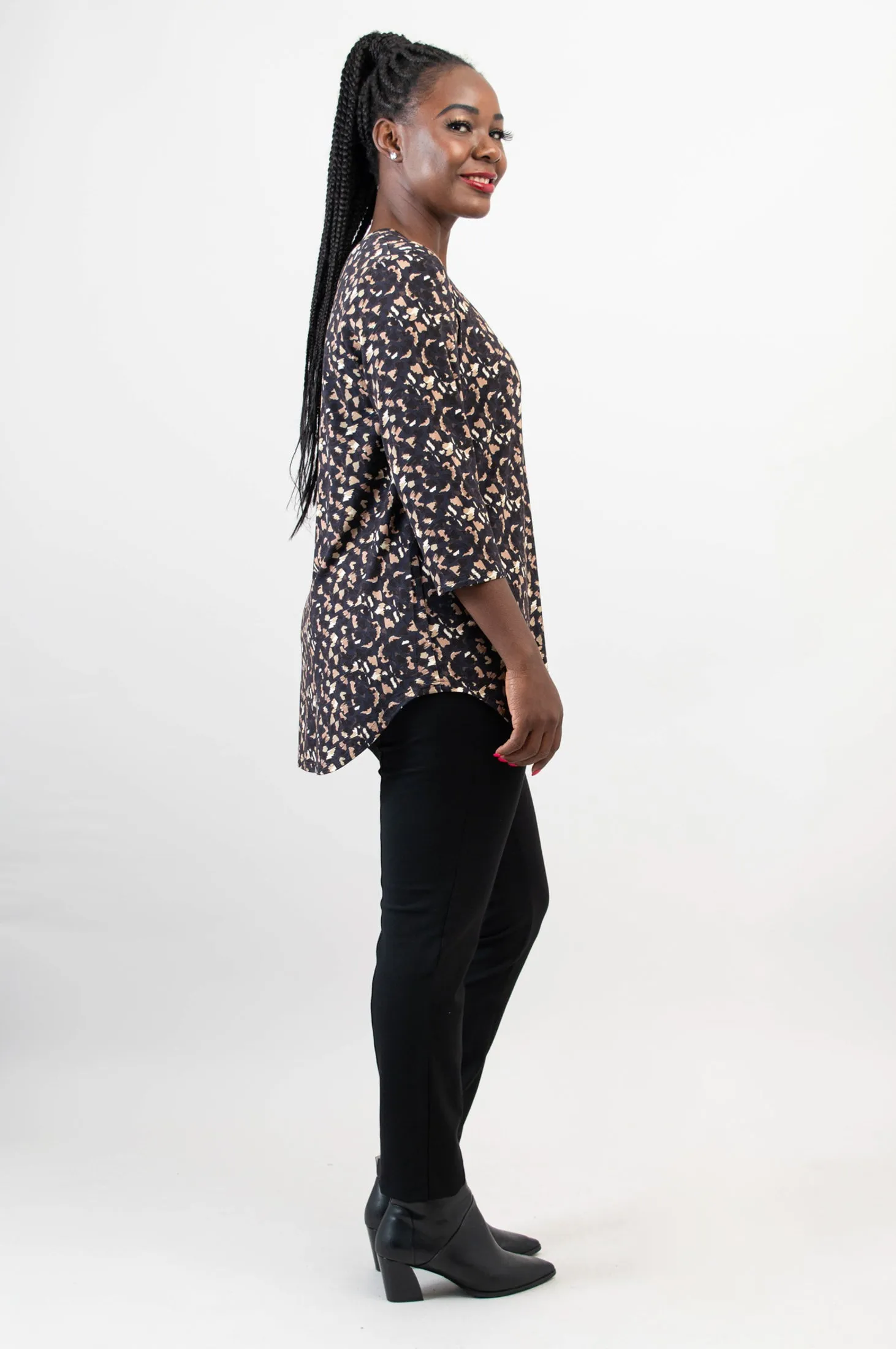 Jackie 3/4 Top, Calico, Bamboo - Final Sale sold by Blue Sky product image thumbnail 5