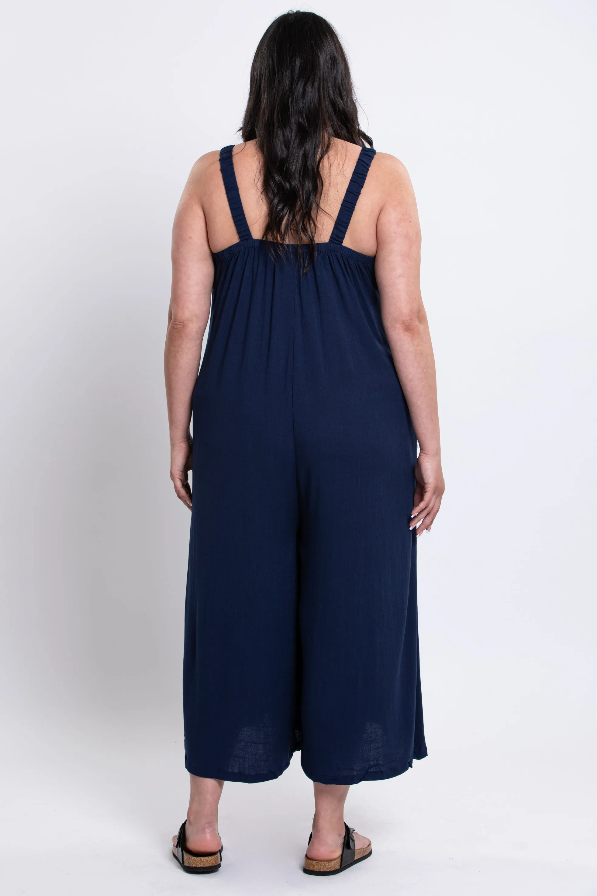 Joanna Jumpsuit, Indigo, Linen Bamboo sold by Blue Sky product image thumbnail 4