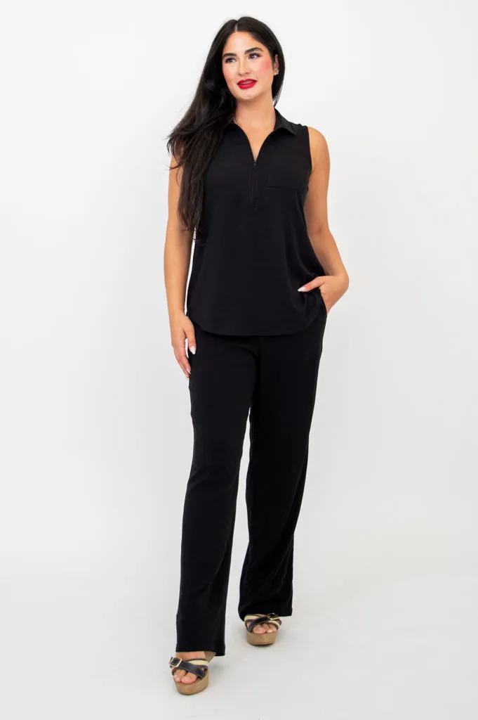 Hula Tank, Black, Linen Bamboo sold by Blue Sky product image thumbnail 2