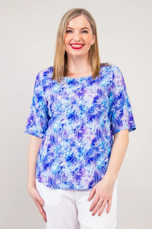 Liza Top, Dotty, Linen Bamboo- Final Sale sold by Blue Sky