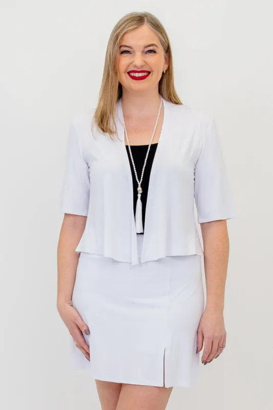 Doda Jacket, White, Bamboo sold by Blue Sky