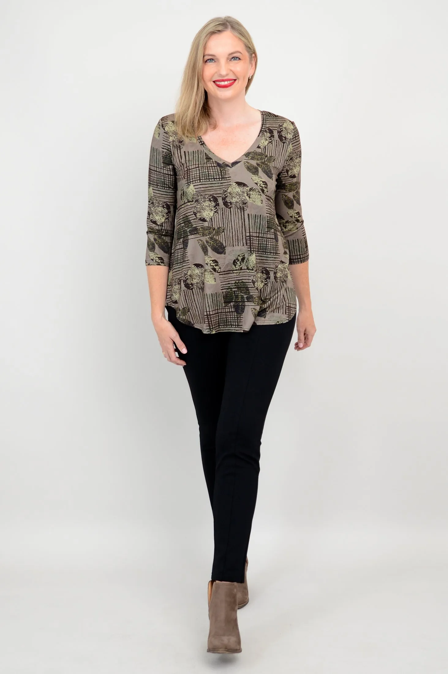 Jackie 3/4 Top, Fall Sketch, Bamboo - Final Sale sold by Blue Sky product image thumbnail 2