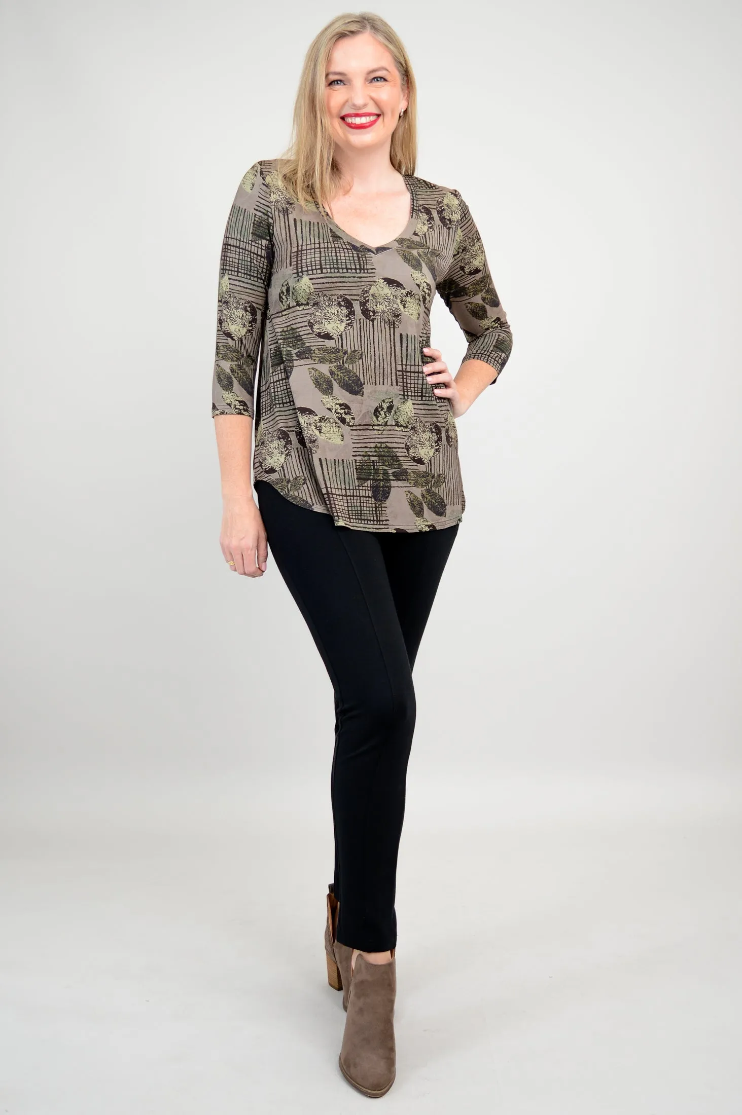 Jackie 3/4 Top, Fall Sketch, Bamboo - Final Sale sold by Blue Sky product image thumbnail 5