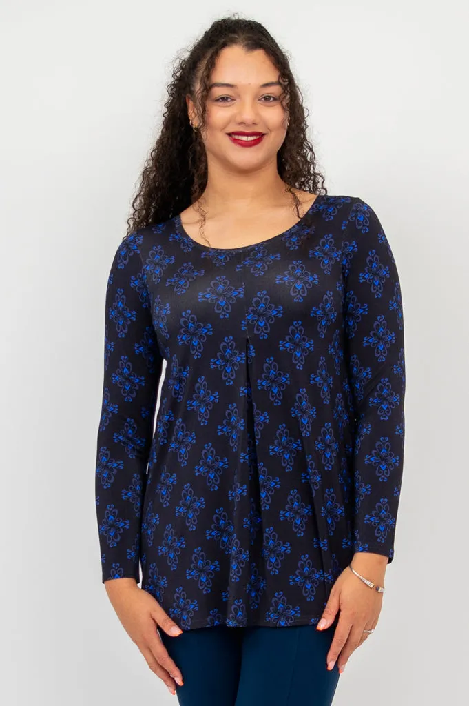 Franca L/S Top, Blue French, Bamboo - Final Sale sold by Blue Sky