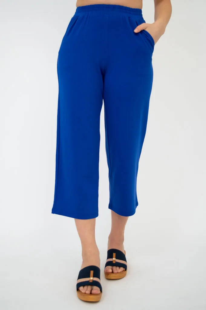 Sky Pant, Cobalt, Cotton- Final Sale sold by Blue Sky