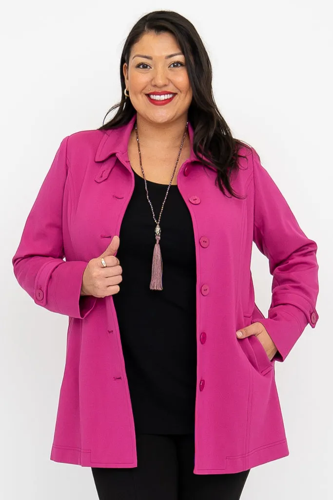 Tulip Jacket, Magenta, Modal sold by Blue Sky product image thumbnail 3