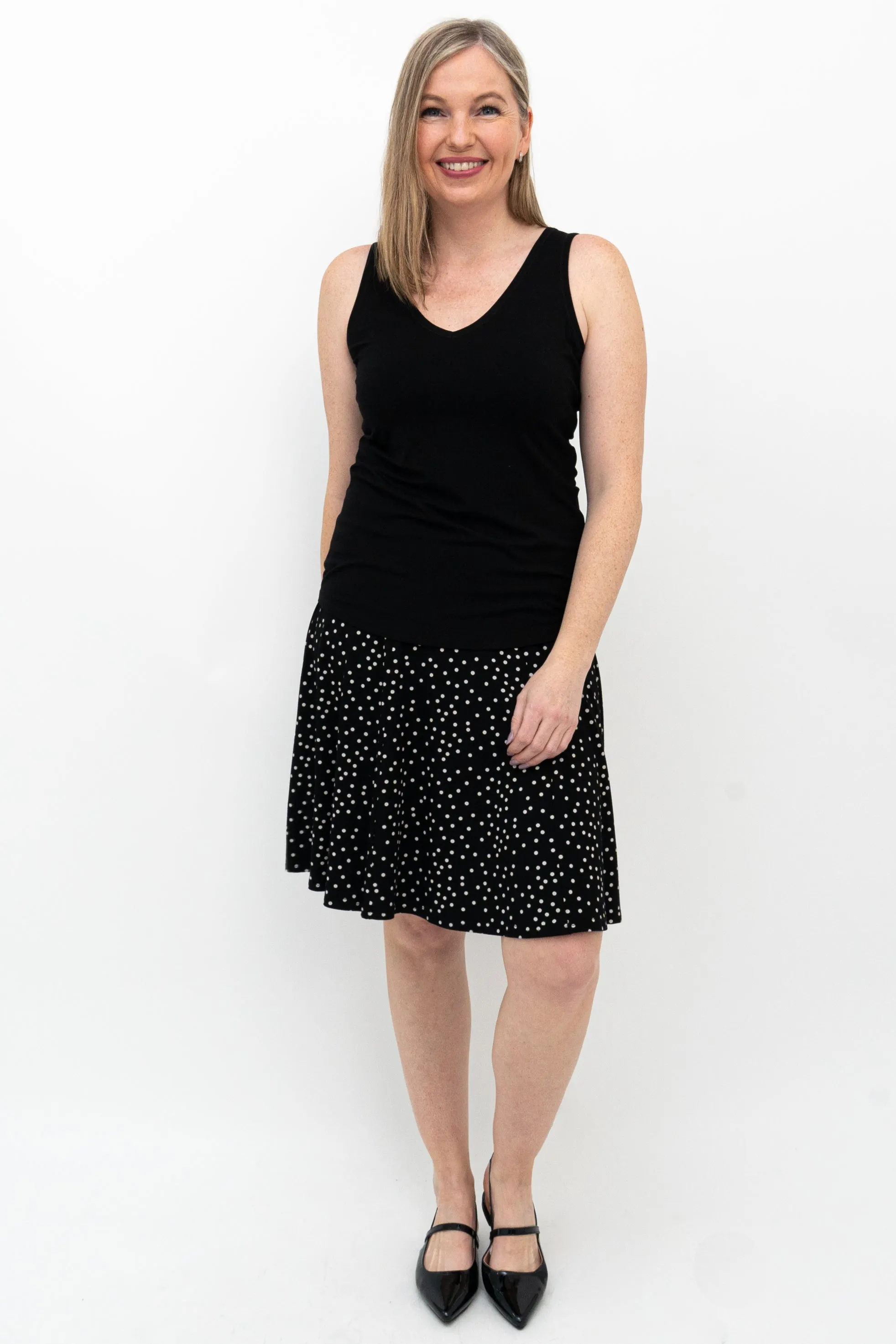 Aly Skirt, Polka, Bamboo sold by Blue Sky product image thumbnail 3
