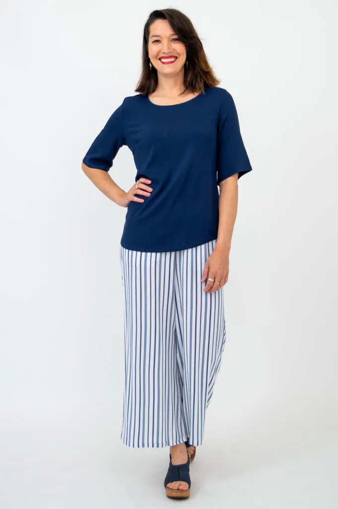 Liza Top, Indigo, Linen Bamboo sold by Blue Sky product image thumbnail 3