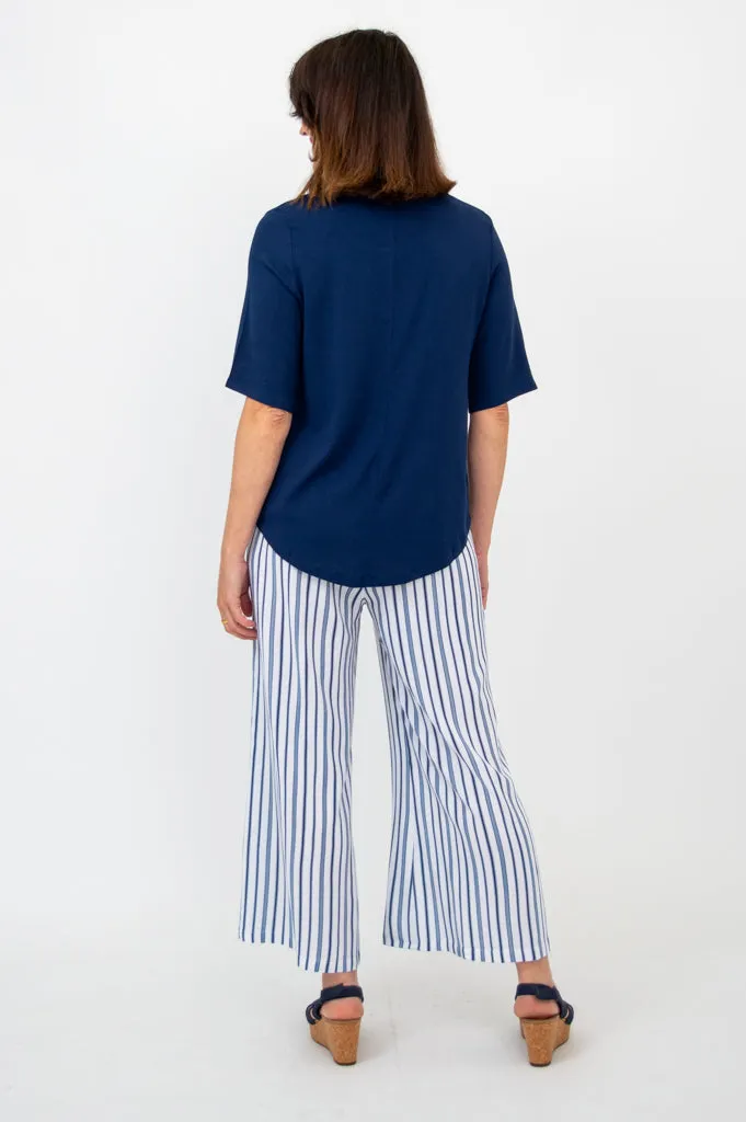 Liza Top, Indigo, Linen Bamboo sold by Blue Sky product image thumbnail 4