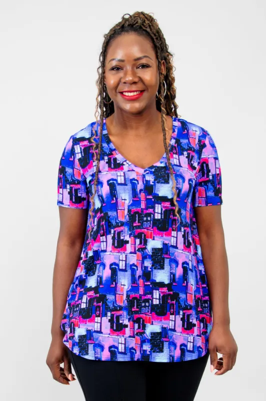 Jackie S/S Top, Victoria, Bamboo sold by Blue Sky