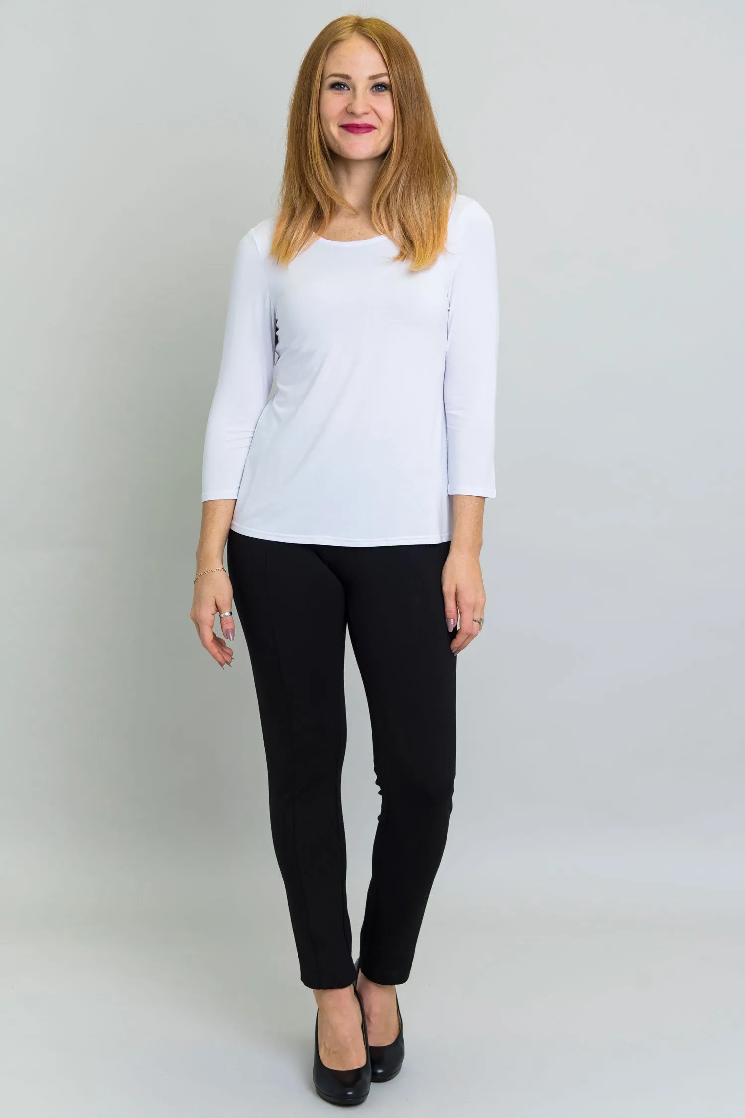 Margorie Top, Winter White, Bamboo - Final Sale sold by Blue Sky product image thumbnail 3