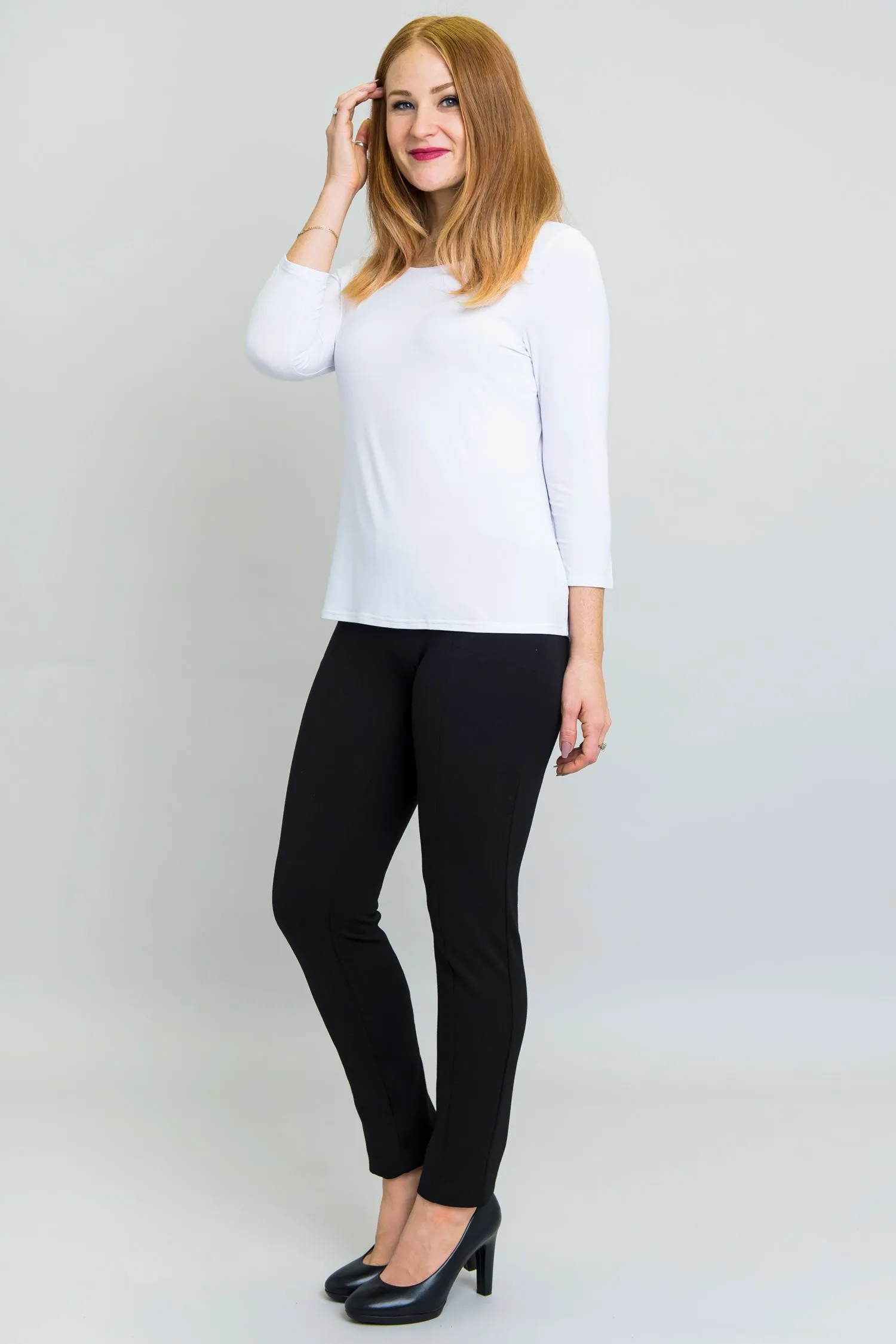Margorie Top, Winter White, Bamboo - Final Sale sold by Blue Sky product image thumbnail 4