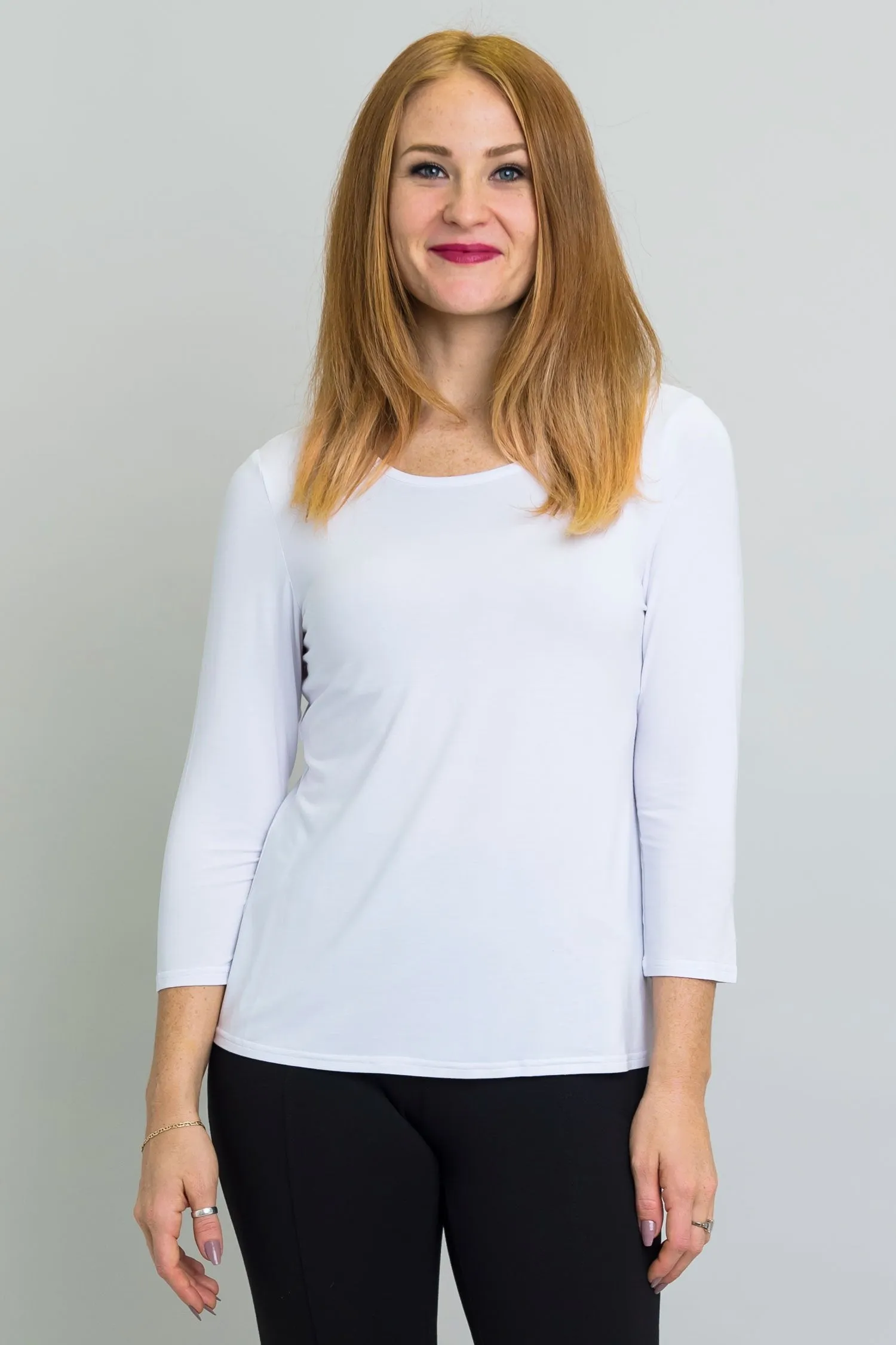Margorie Top, Winter White, Bamboo - Final Sale sold by Blue Sky