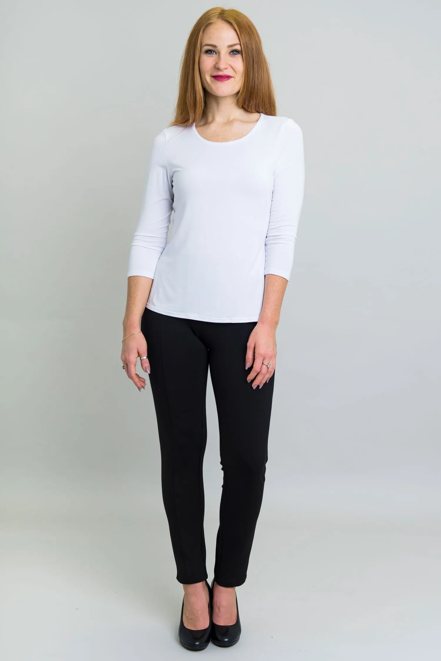 Margorie Top, Winter White, Bamboo - Final Sale sold by Blue Sky product image thumbnail 5