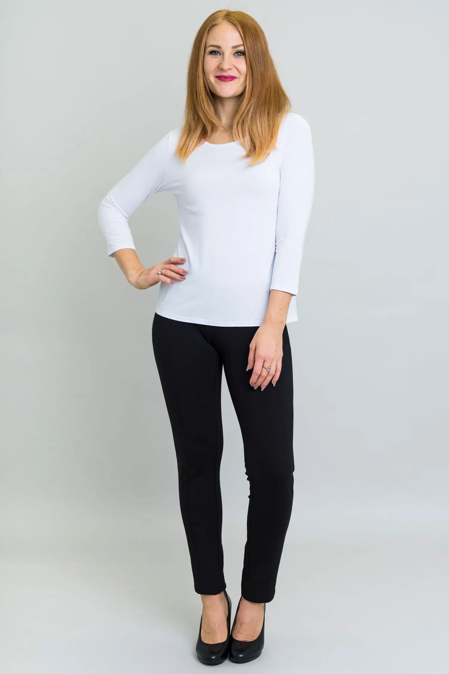 Margorie Top, Winter White, Bamboo - Final Sale sold by Blue Sky product image thumbnail 2
