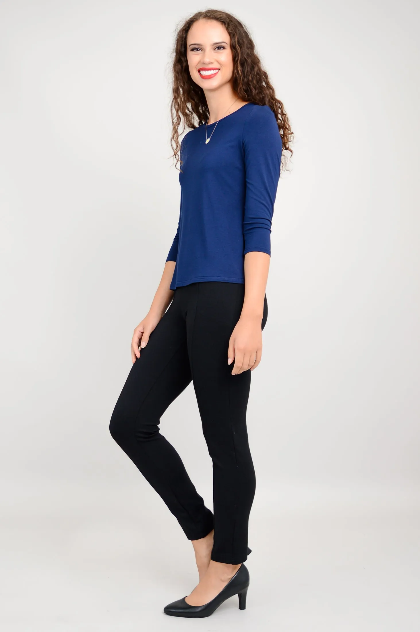 Margorie Top, Indigo, Bamboo- Final Sale sold by Blue Sky product image thumbnail 3