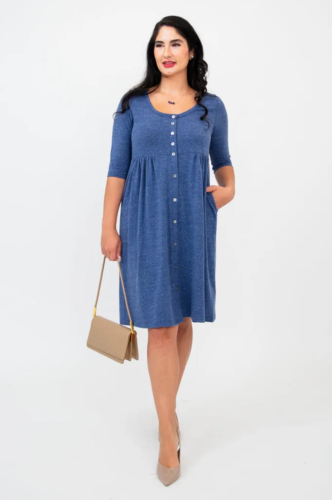 Nelly 3/4 Sleeve Dress, Denim, Bamboo - Final Sale sold by Blue Sky product image thumbnail 5