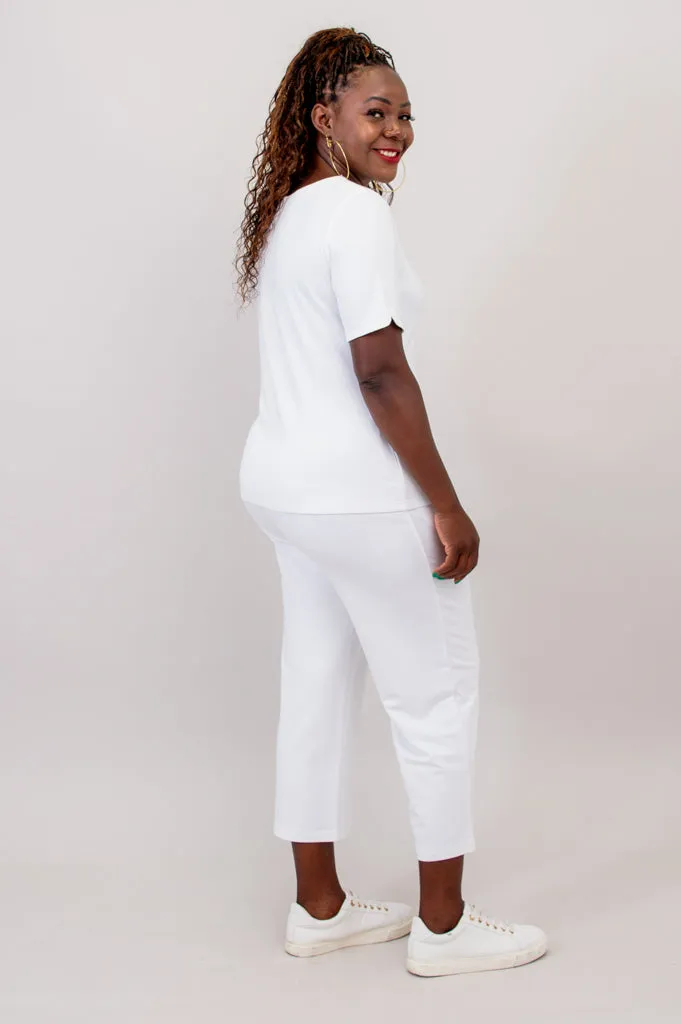 Sky Tee, White, Bamboo French Terry sold by Blue Sky product image thumbnail 3