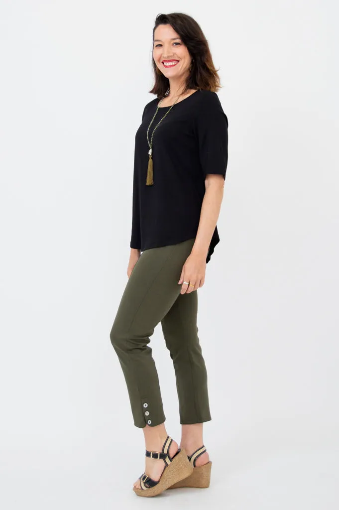 Liza Top, Black, Linen Bamboo sold by Blue Sky product image thumbnail 3
